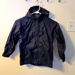 Boys Sz M 5/6 Lands End Hooded Rain Jacket